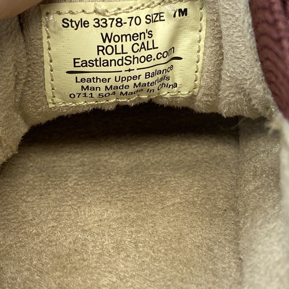 Eastland Roll Call Women's 7M Burgundy Suede Leather Clog‎ Wedge Loafer Shoes - Picture 11 of 14